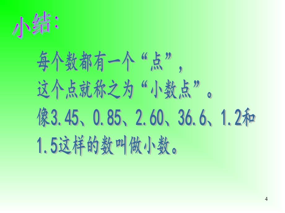 新人教版三年级数学下册小数的初步认识课堂PPT_第4页