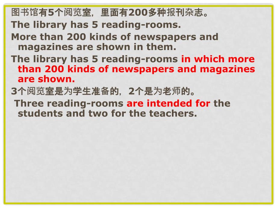 高一英语的作文大集合课件新人教版必修4图书馆_第4页