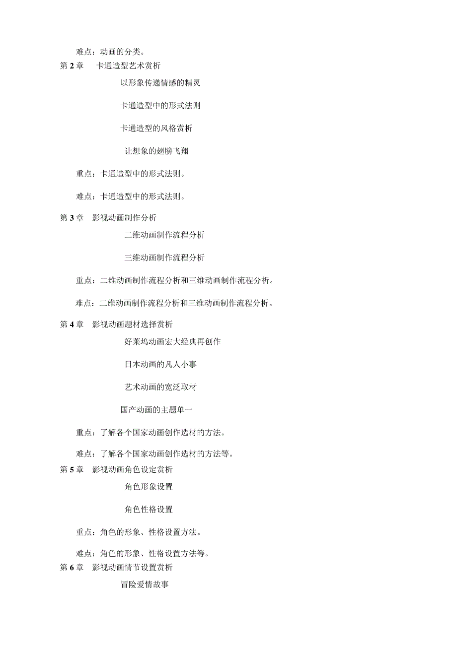 《中外动画赏析》课程教学大纲_第2页