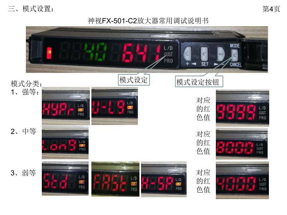 神视FX-501-C2放大器常用调试说明书.ppt_第4页