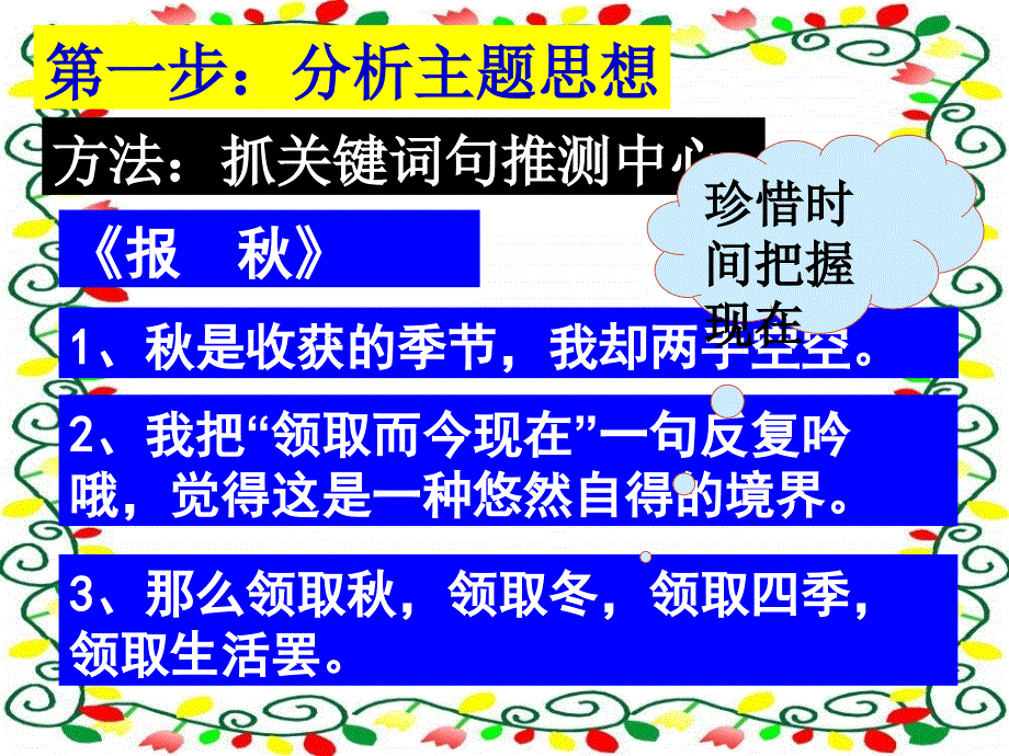 高考语文重难点专题复习 （十四）赏析散文的主题思想及其表现（新人教）课件课件_第2页