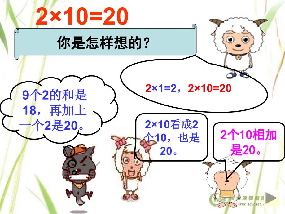 三年级数学上册口算乘法优秀课件_第3页