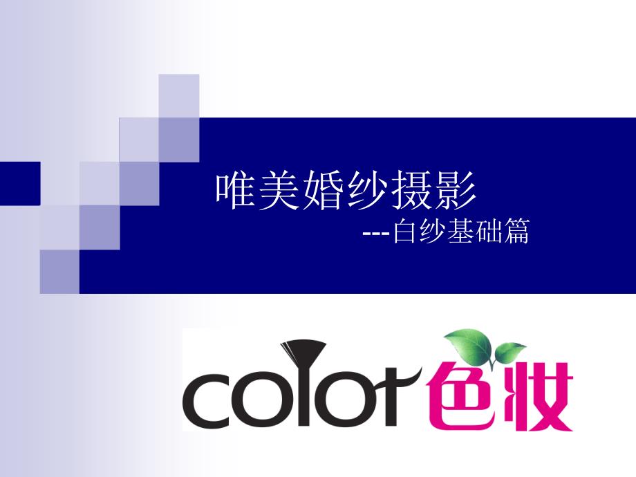 摄影培训课件：唯美婚纱摄影--白纱片_第1页