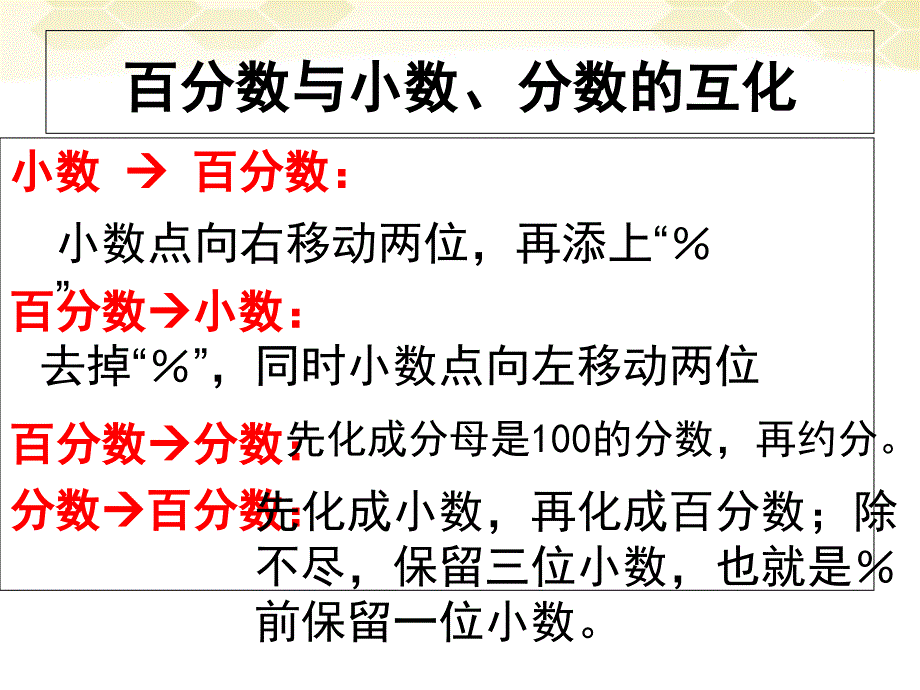 青岛版六年级下册百分数二复习_第4页