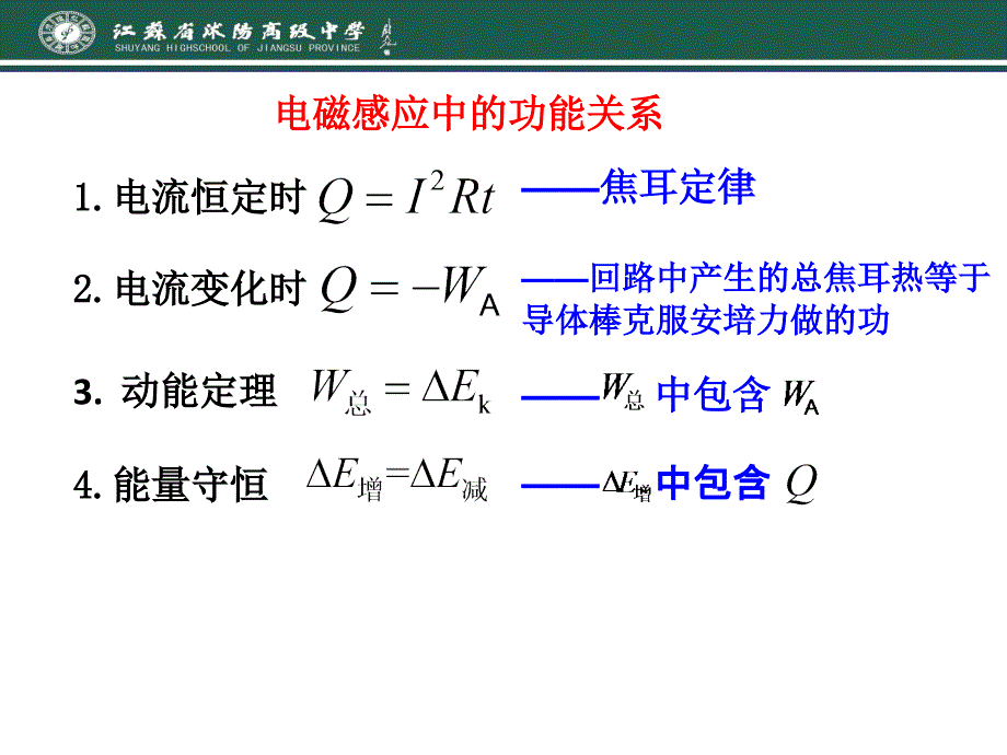 电磁感应中的功能关系孙洁_第4页