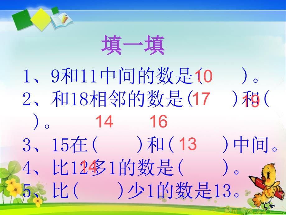 2013年新人教版一年级上册数学总复习PPT_第4页