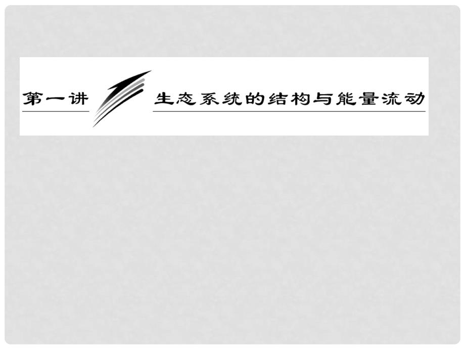 高考生物一轮复习 第四单元 第一讲 生态系统的结构与能量流动课件 必修3_第2页