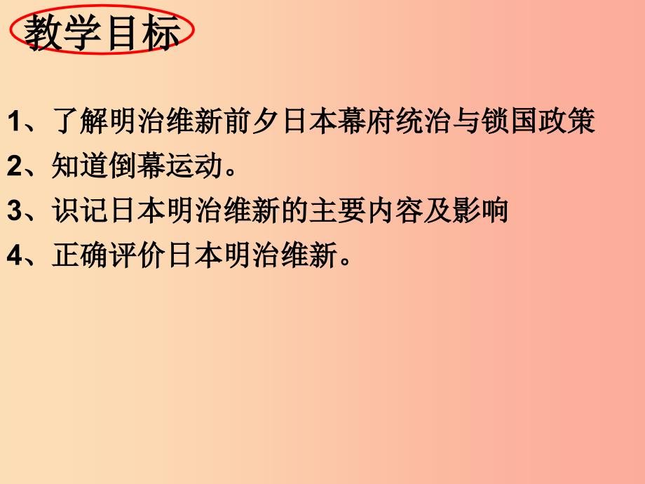 九年级历史下册 第1单元 殖民地人民的反抗与资本主义制度的扩展 第4课 日本明治维新课件1 新人教版.ppt_第2页