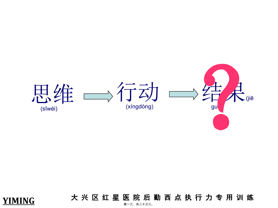 医院西点执行力课件_第1页