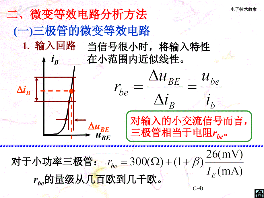 2三极管放大电路分析基础2_第4页