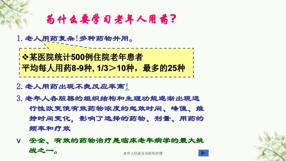 老年人的安全用药和护理课件_第3页