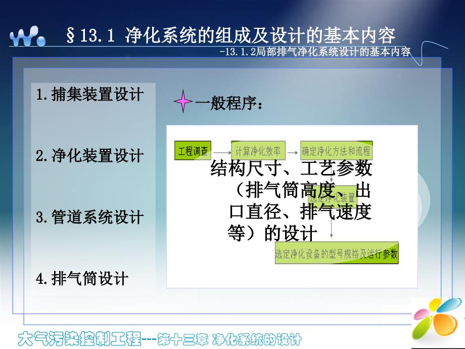 大气污染控制工程第十三章净化系统的设计_第3页