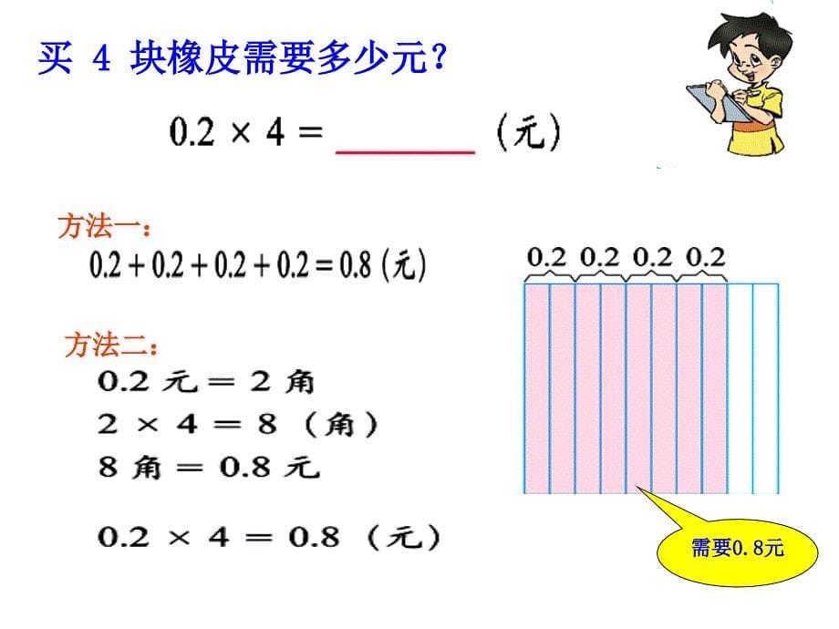 (北师大版)四年级数学课件_文具店_第5页