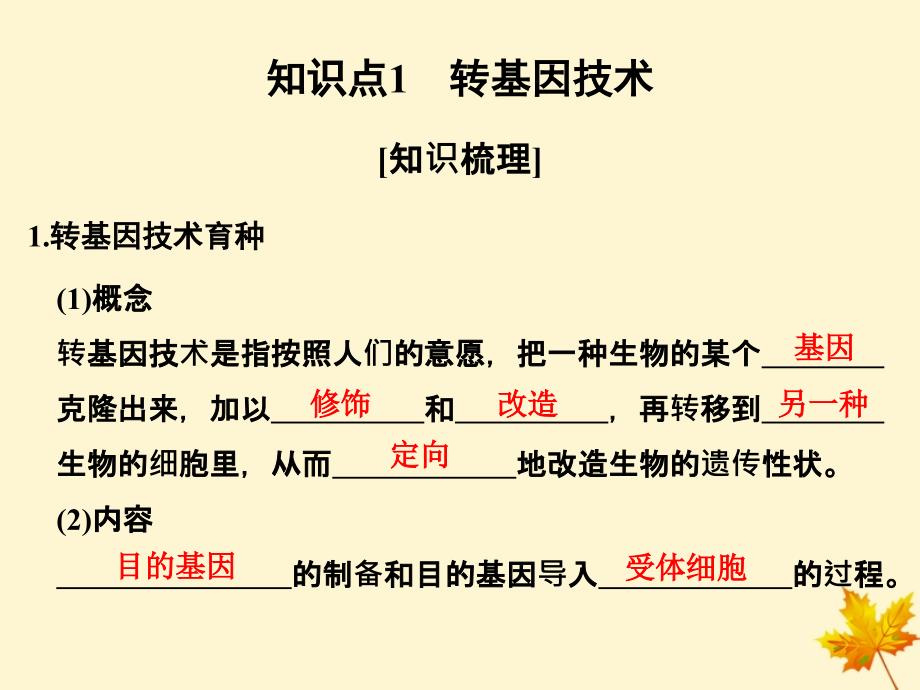 高中生物第2章生物科学与农业2.2现代生物技术在育种上的应用课件新人教选修200001_第2页