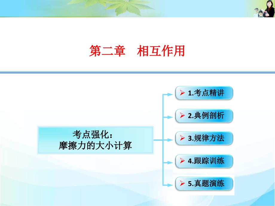 考点强化：摩擦力的大小计算_第1页