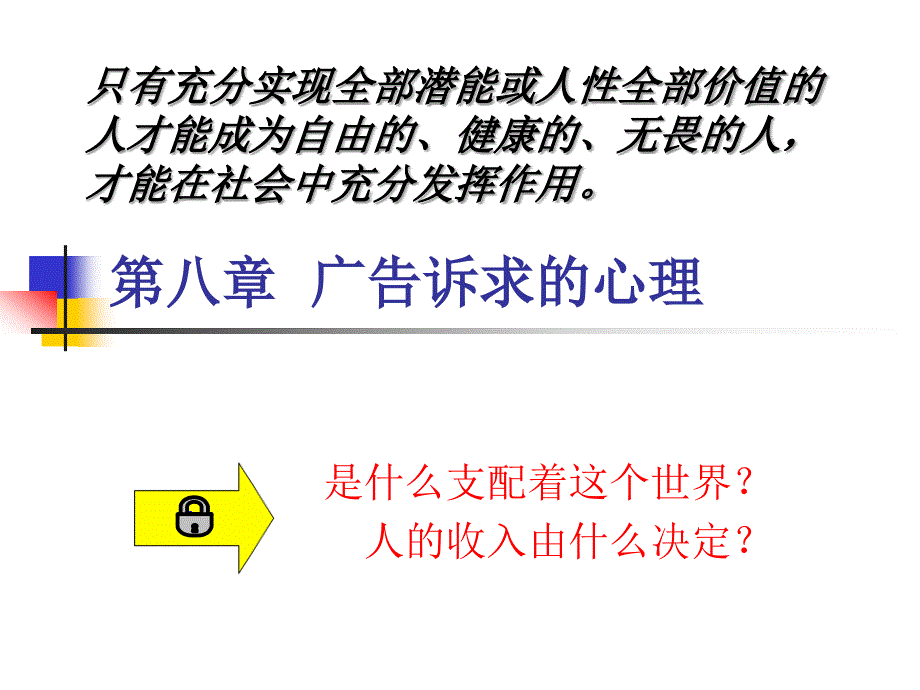 第八章广告诉求的心理依据_第1页