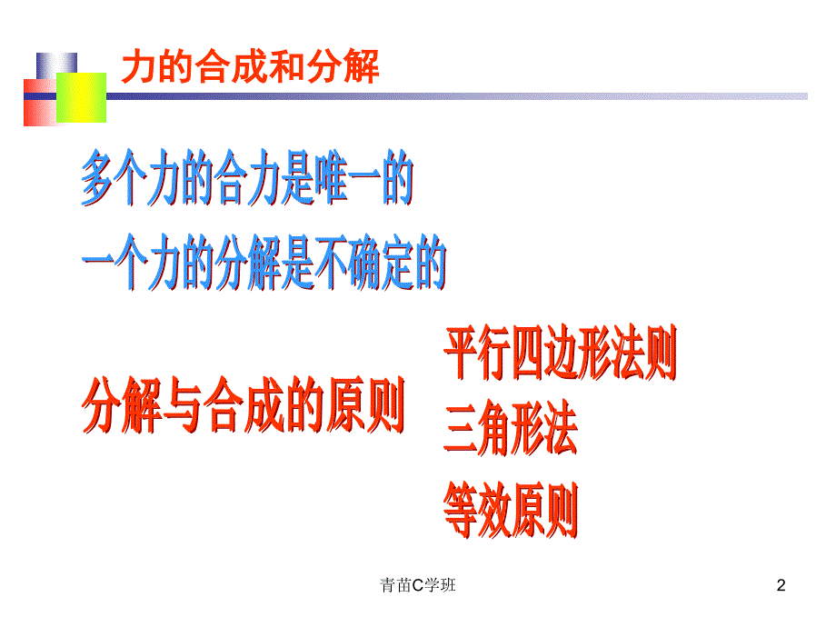 力的正交分解法总结ppt（苍柏书屋）_第2页