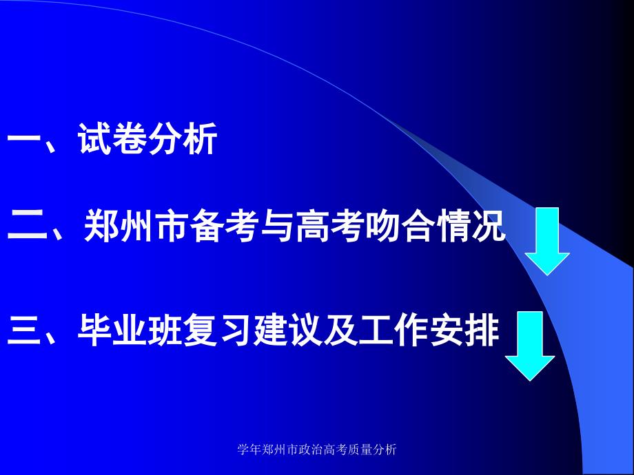 学年郑州市政治高考质量分析课件_第2页