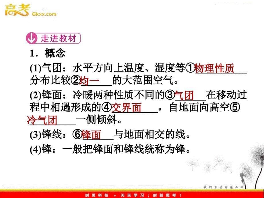 新课标同步导学高一地理课件：2.3《常见天气系统》（人教必修1）_第5页