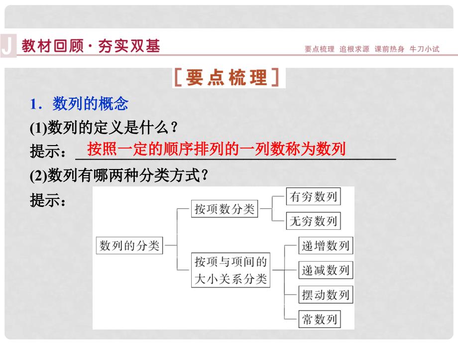 高考数学总复习 第五章第1课时 数列的概念与简单表示法课件_第4页