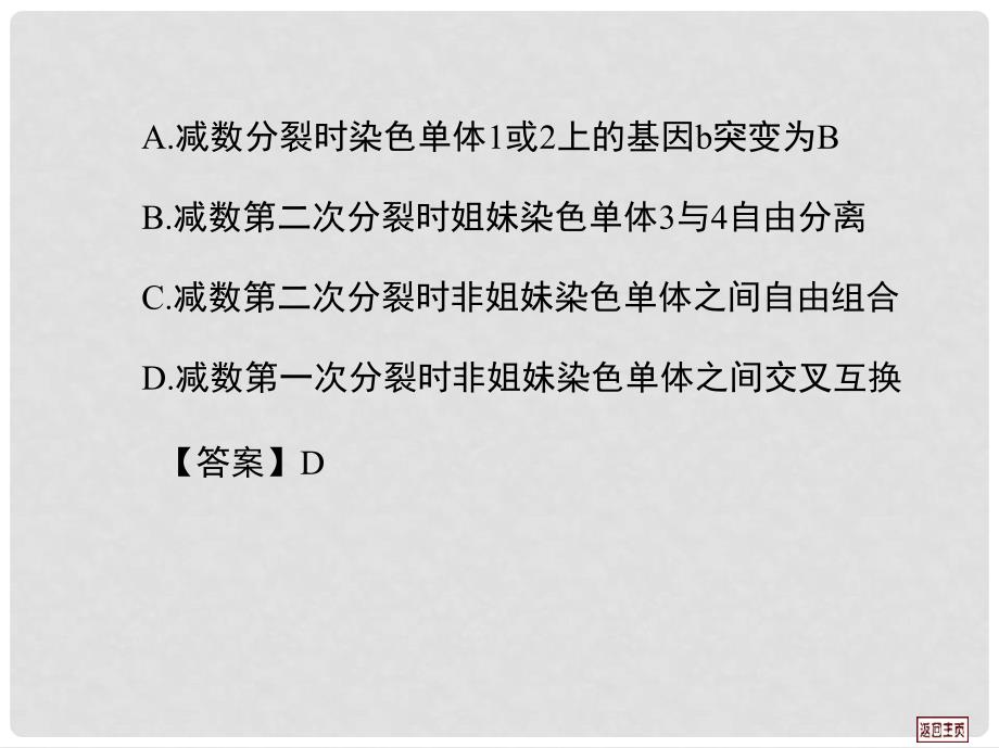 高考生物第一轮复习用书 第七单元 考向案课件 新人教版_第4页