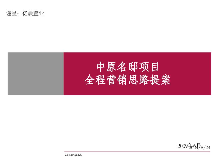 某项目全程营销思路提案_第1页