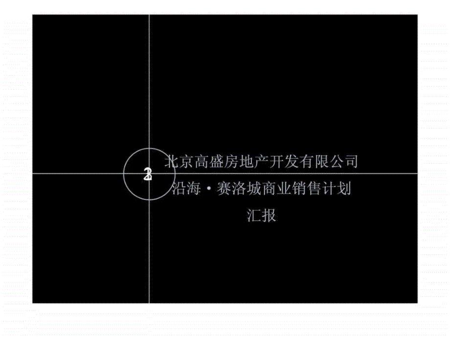 北京高盛房地产开发有限公司沿海赛洛城商业销售计划汇报_第1页