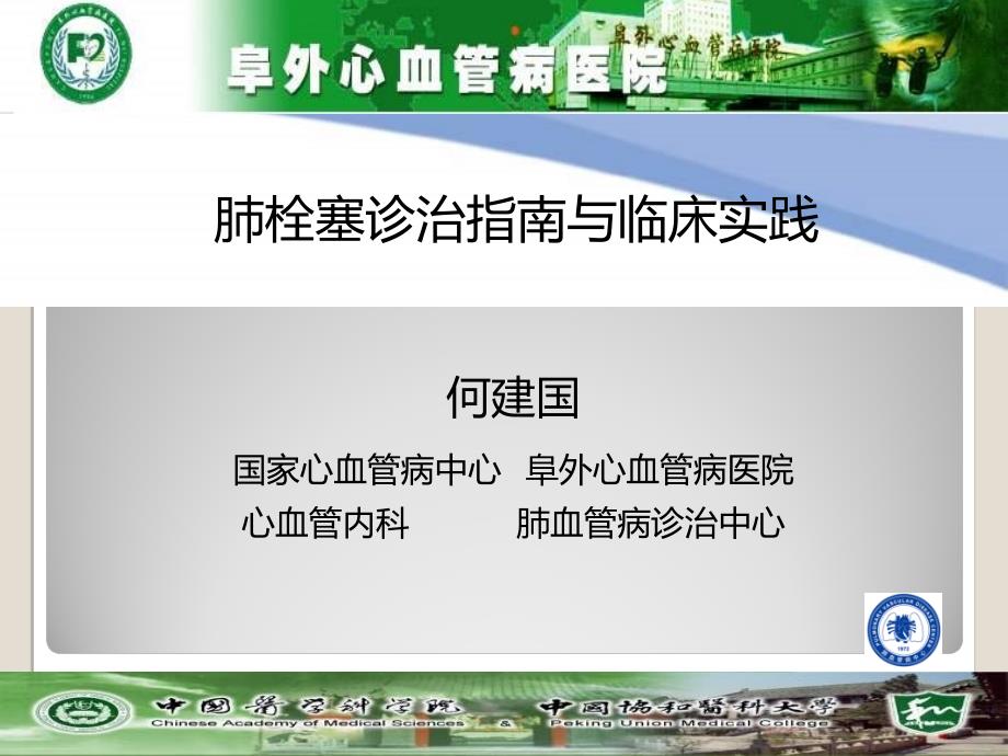 肺栓塞诊治指南与临床实践_第1页