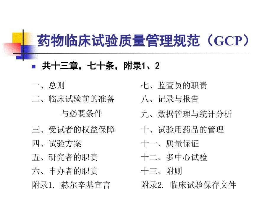 最新GCP原则及相关法律法规_第5页