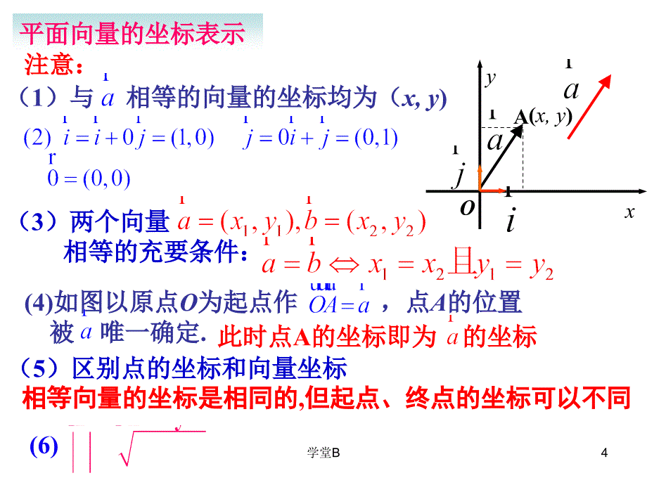 平面向量的坐标运算及共线坐标表示青松教学_第4页