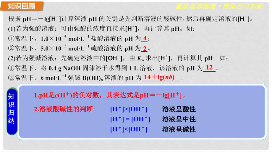 高中化学 3.1.2 溶液pH的计算同步课件 鲁科版选修4_第4页