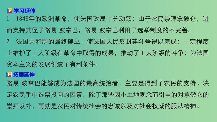 高中历史 第五单元 法国民主力量与专制势力的斗争 3 法国资产阶级共和制度的最终确立课件 新人教版选修2.ppt_第5页