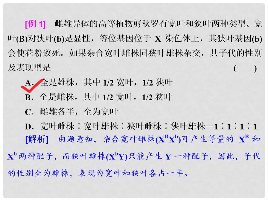 高考生物重点强化 高考常考的5个微专题之（四）伴性遗传与遗传系谱中的特殊问题课件_第3页