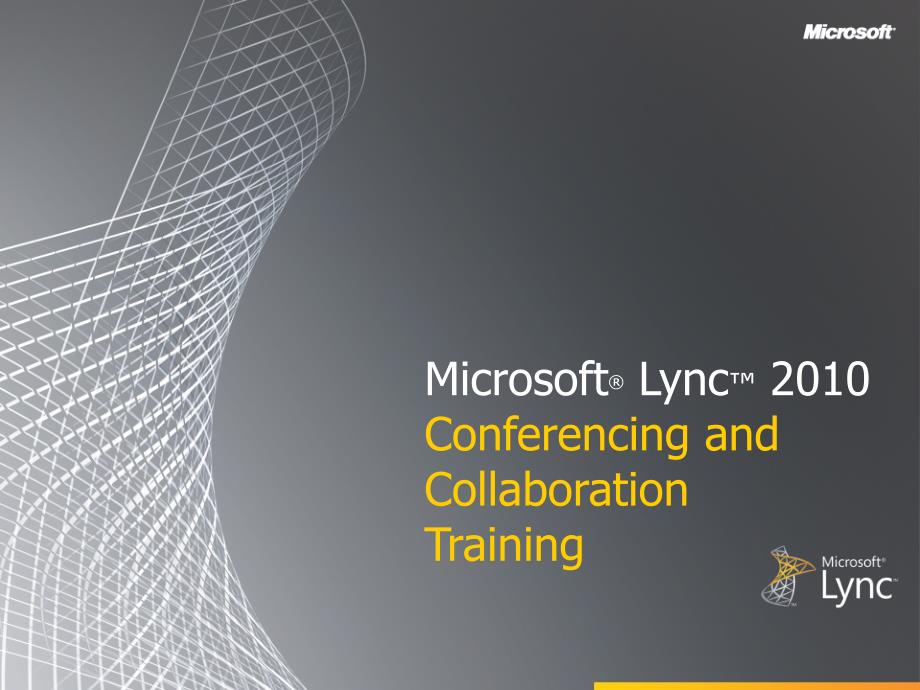 MicrosoftLyncConferencingandCollaborationTraining_第1页