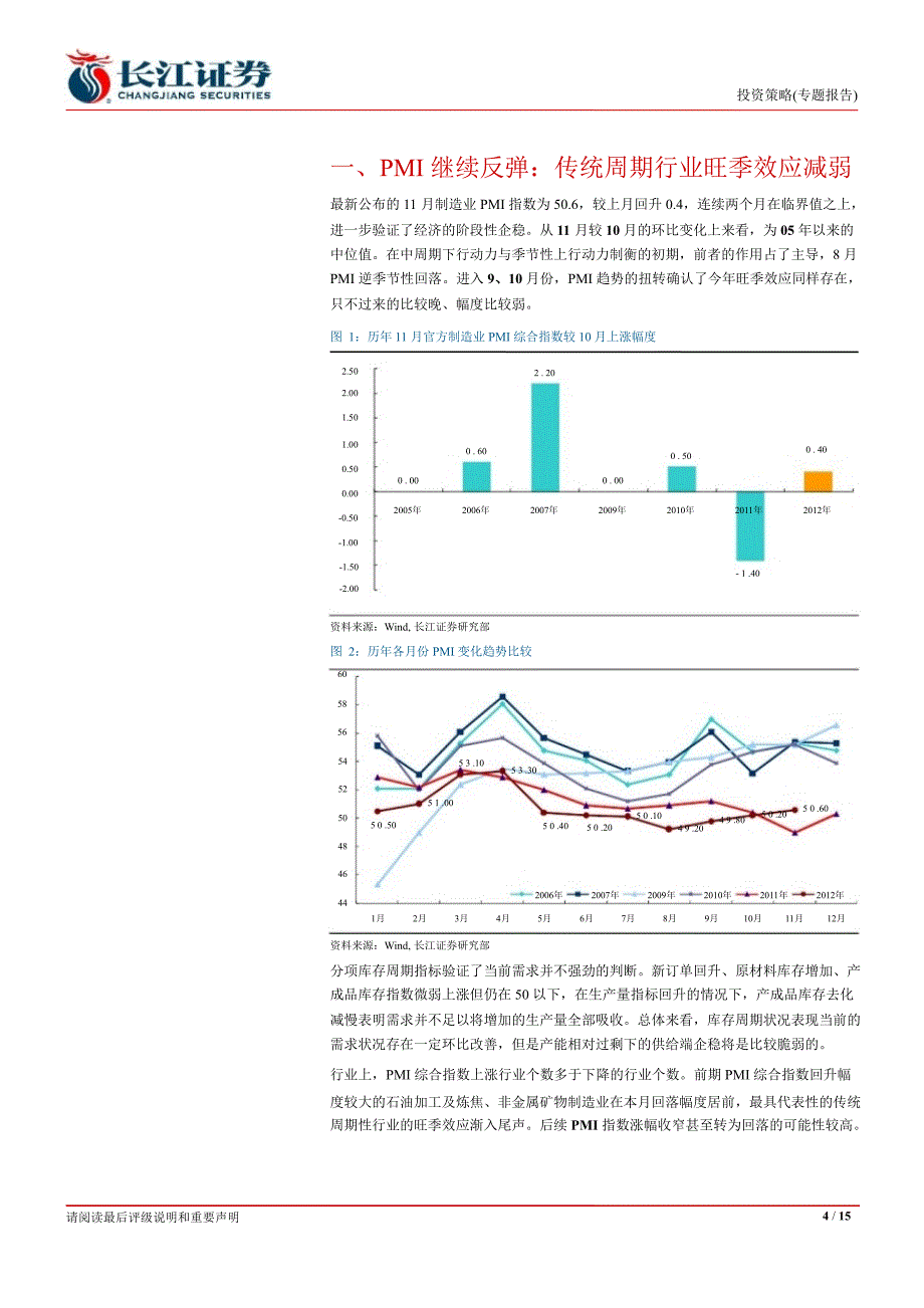 11月PMI宏观经济模型更新及预测旺季效应减弱企稳趋势或将不稳1204_第4页