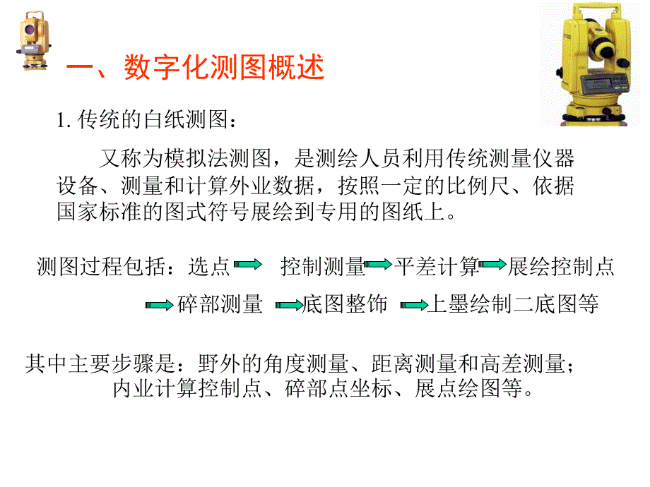 数字测图原理与方法课CUMT91数字化测绘概述_第1页