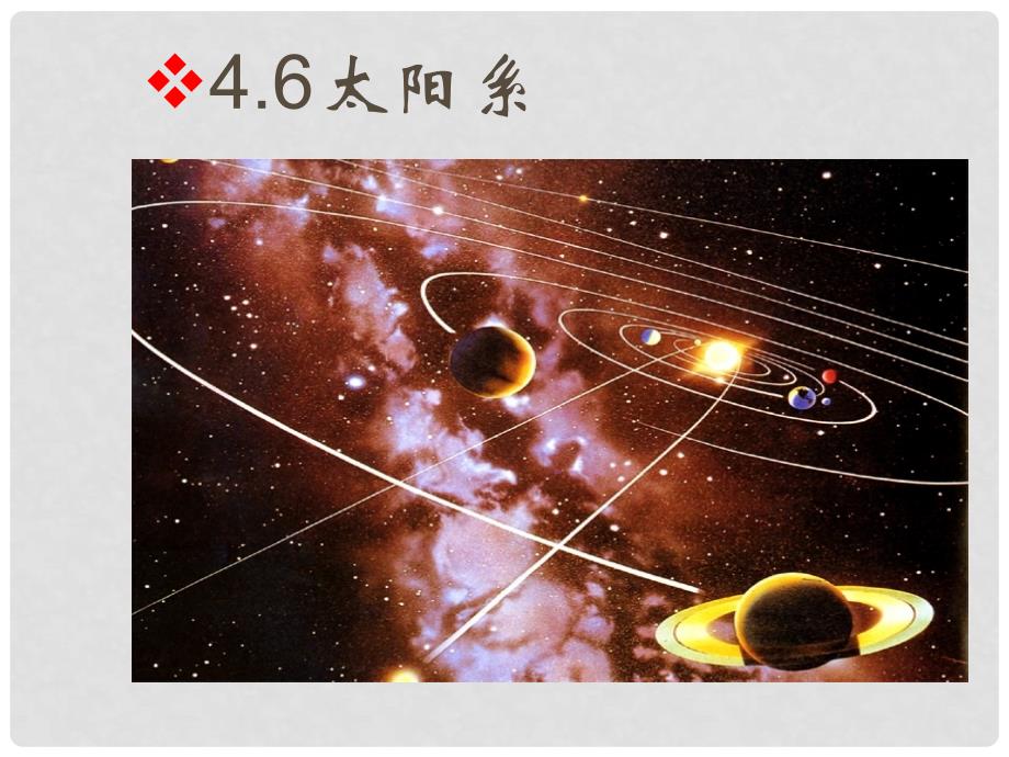 七年级科学下册 4.6《太阳系》课件4 浙教版_第1页