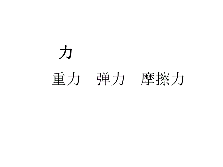 中考物理复习专题力重力弹力摩擦力_第1页