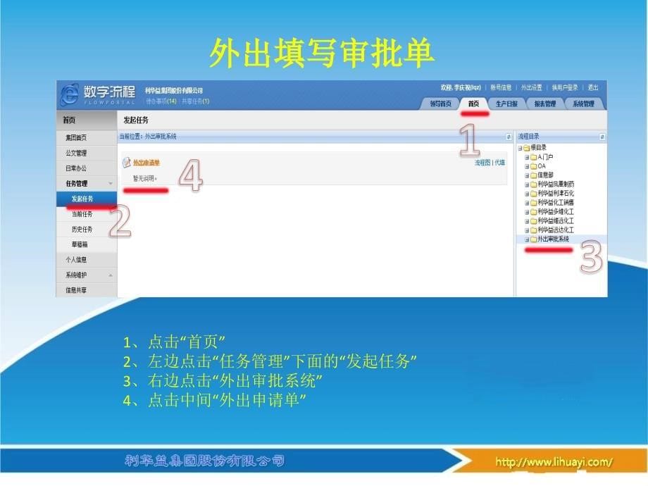 利华益集团员工出审批系统使用说明_第5页