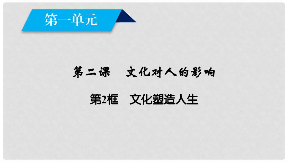 高中政治 第1单元 文化与生活 第2课 文化对人的影响 第2框 文化塑造人生课件 新人教版必修3_第2页