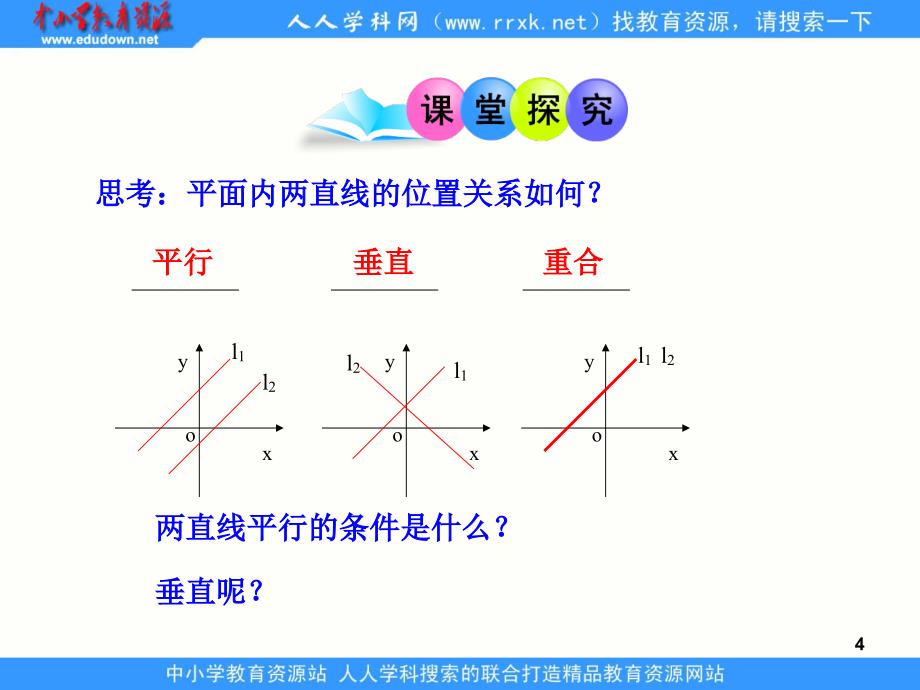 在职数学基础模块下册两条直线的位置关系ppt演示课件_第4页