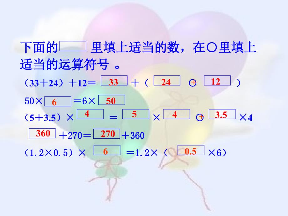 用字母表示运算定律和计算公式课件_第2页