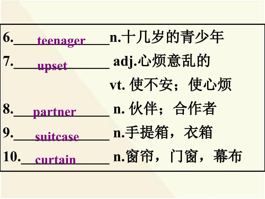 人教版英语必修一：复习1-5单元_第3页