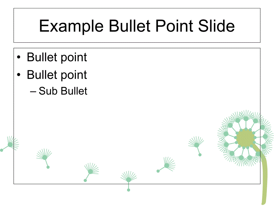 蒲公英矢量ppt模板课件_第2页