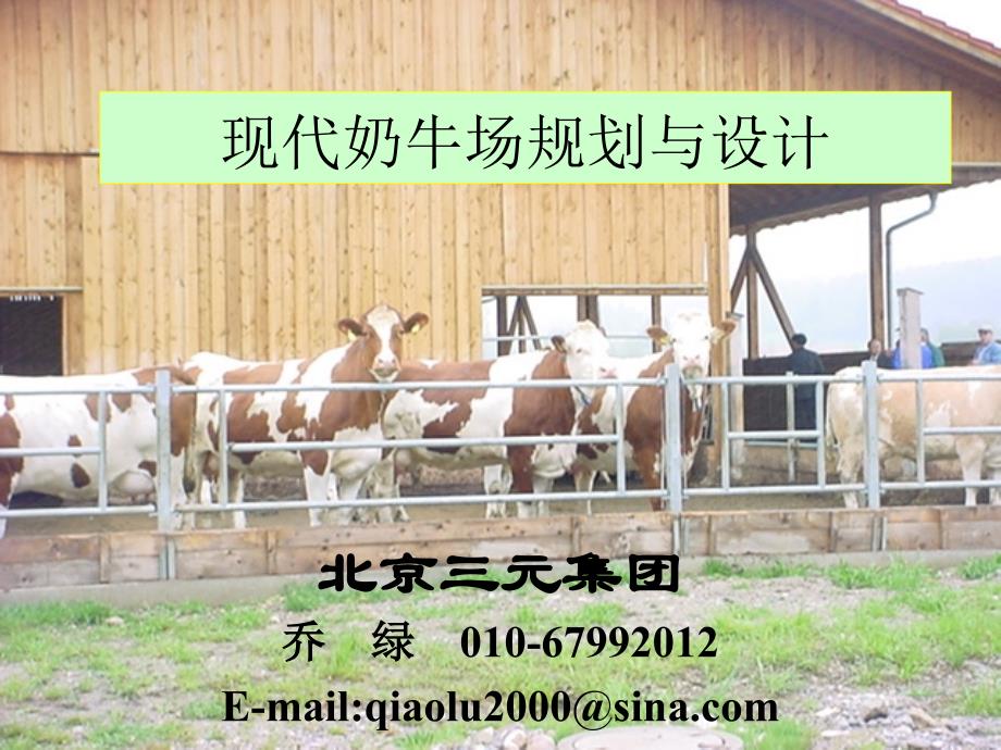 现代奶牛饲养工艺与牛场设计_第1页