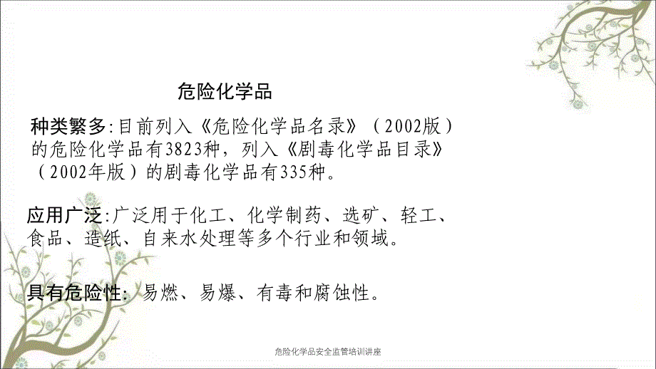 危险化学品安全监管培训讲座PPT课件_第3页