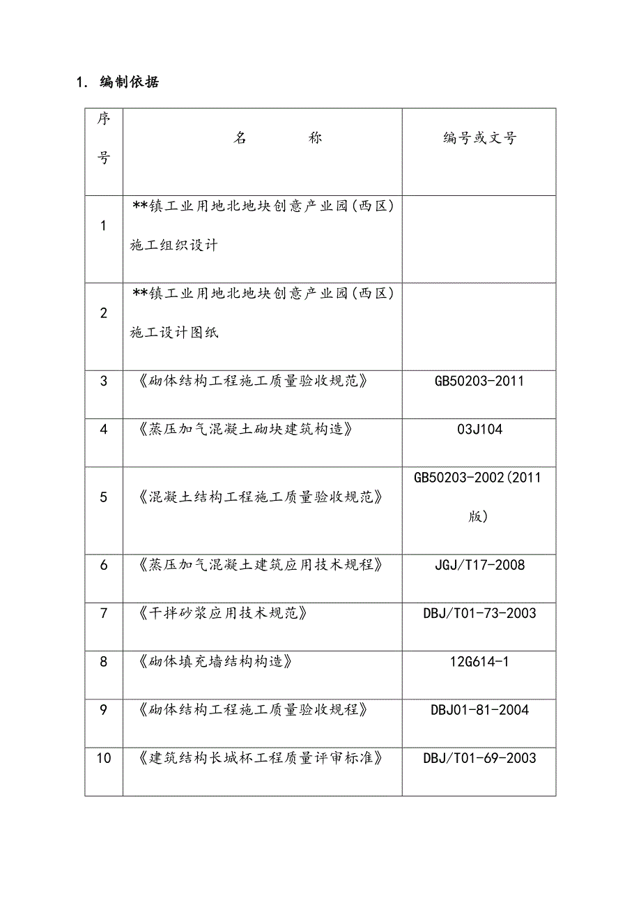 创意产业园项目砌筑工程施工方案_第4页