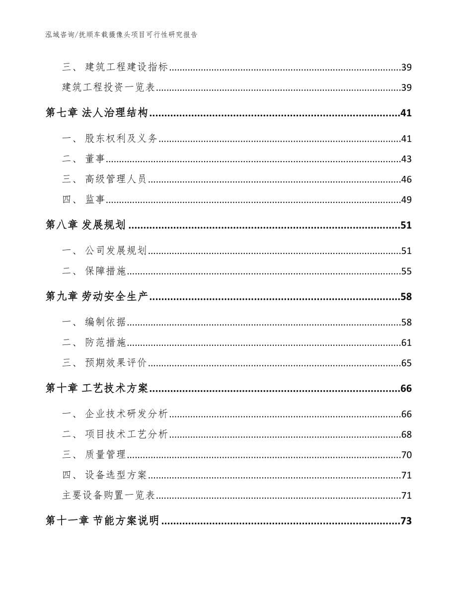 抚顺车载摄像头项目可行性研究报告（模板）_第5页