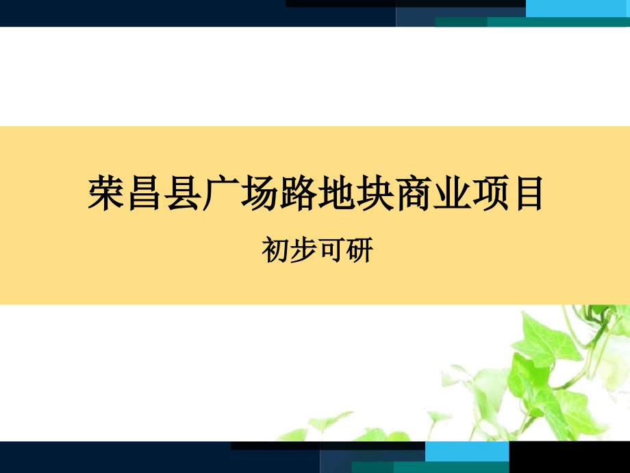 201x荣昌广场路地块商业项目初期研判50 (2)_第1页