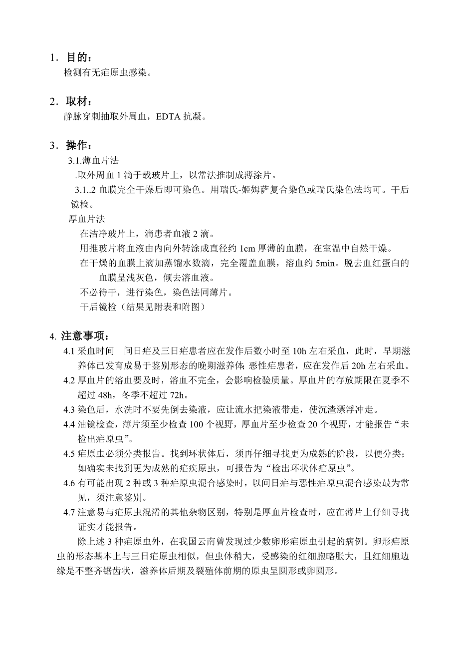疟原虫检查sop_第1页